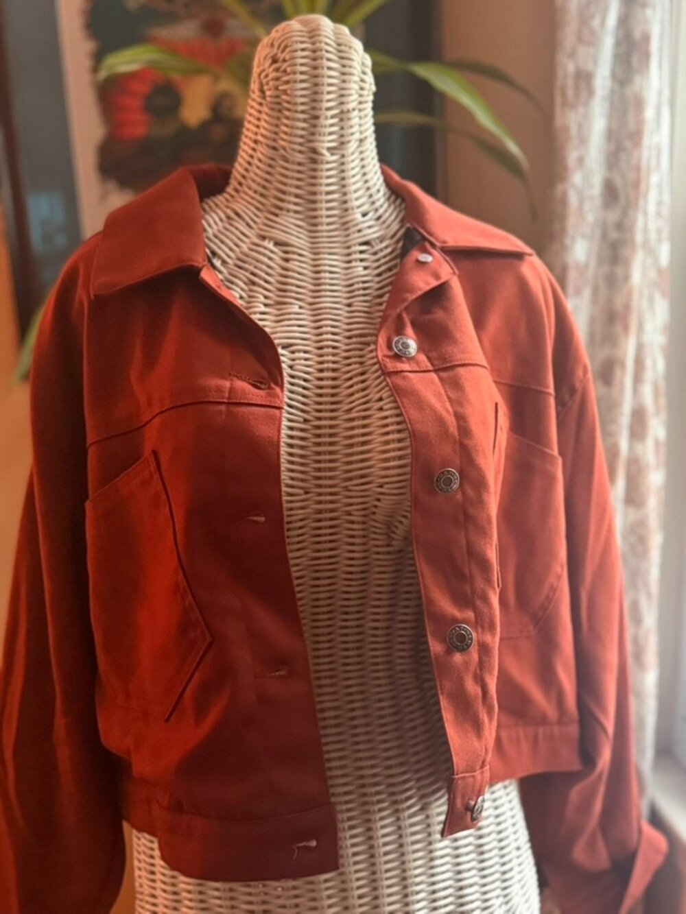 Oat New York Women's Brick Utility Crop Jacket